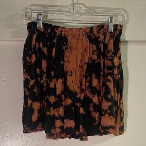 Bleached print skirt